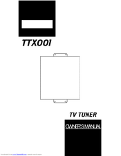Clarion TTX001 Owner's Manual