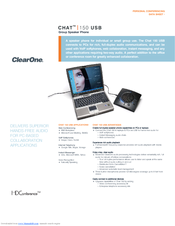 ClearOne Chat 150 USB Datasheet