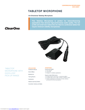 ClearOne TableTop Datasheet