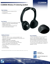 ClearSounds CS2000M Brochure