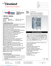 Cleveland Convotherm OGS-20.20 OGS-20.20 Specification Sheet