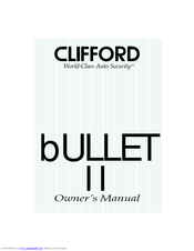 Clifford Bullet 2 Owner's Manual
