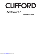 Clifford AvantGuard 5.1 Owner's Manual