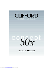 Clifford concept 50x Owner's Manual