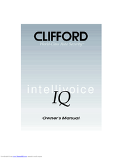 Clifford intellivoice IQ Vechicle Security Owner's Manual