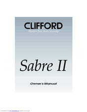 Clifford Sabre 2 Owner's Manual