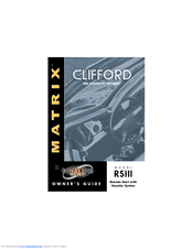 Clifford Matrix RSIII Owner's Manual