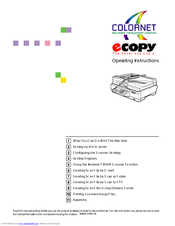 CNET ecopy Printer/Fax/Scanner/Copier Operating Instructions Manual
