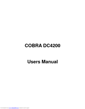 Cobra DC4200 User Manual