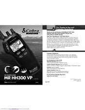 Cobra MR HH300 Owner's Manual