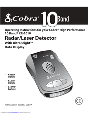 Cobra XR-1010 Operating Instructions Manual