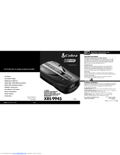 Cobra XRS 9945 Operating Instructions Manual