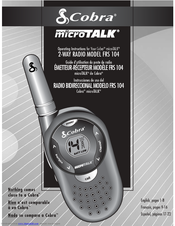 Cobra MicroTalk FRS 104 Operating Instructions Manual
