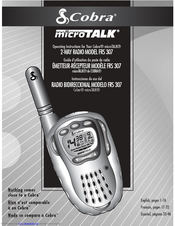 Cobra microTALK FRS307 Operating Instructions Manual