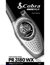 Cobra microTALK PR3180WX Owner's Manual