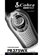 Cobra microTALK PR375WX Owner's Manual