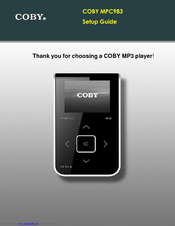 Coby MP-C983 Setup Manual