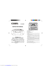 Coby CX-CD249 Instruction Manual