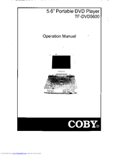 Coby TFDVD5600 - DVD Player - 5.6 Operation Manual
