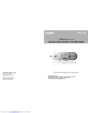 Coby MPC848 - 256 MB Digital Player User Manual
