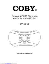 Coby MP-CD475 Instruction Manual