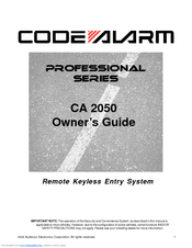 Code Alarm CA 2050 Owner's Manual