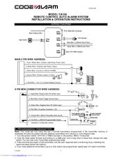 Code Alarm CA100 Installation & Operation Manual