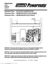 Coleman POWERMATE PM0545005 User Manual