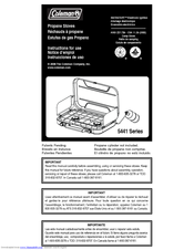 Coleman 5441-A52 Instructions For Use Manual