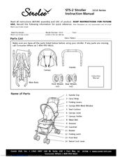 Combi Strolee STS-2 3210 Series Instruction Manual