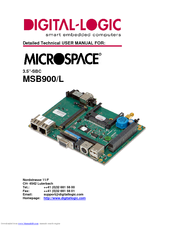 DIGITAL-LOGIC Microspace MSB900L User Manual