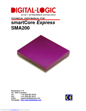 DIGITAL-LOGIC SmartCore Express SMA200 Technical  User's Manual