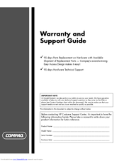 HP SR1677CF Support Manual