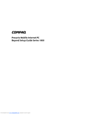 Compaq Presario 1800 Series Setup Manual