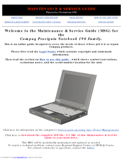 Compaq Prosignia 190 Maintenance And Service Manual