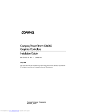Compaq PowerStorm 300 Installation Manual