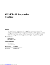 Compaq OSI/FTAM D43 User Manual