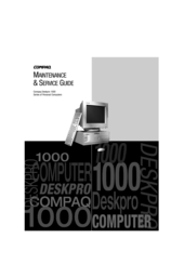 Compaq DESKPRO 1000 Series Maintenance & Service Manual