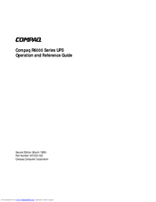 Compaq R6000 Series Operation And Reference Manual