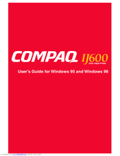 Compaq Inkjet IJ600 User Manual
