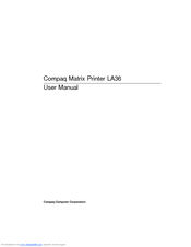 Compaq LA36 User Manual