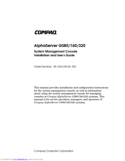 Compaq ALPHA GS320 Installation And User Manual