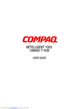 Compaq Netelligent 1005 User Manual