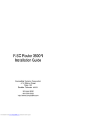 Compatible Systems RISC Router 3500R Installation Manual