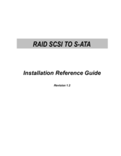 Compex SCSI TO S-ATA RAID Installation Reference Manual