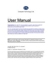 Ctl Nexus User Manual