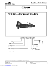 Cooper Tools Cleco 15G Series Operation And Service Manual