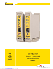 Cooper Bussmann BU-905U-L Installation Manual