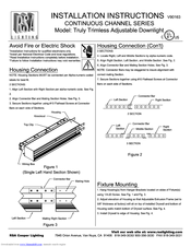Rsa Lighting Continuous Channel V90163 Installation Instructions
