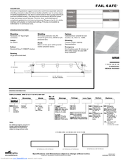 Cooper Lighting Fail-Safe MRM Specification Sheet